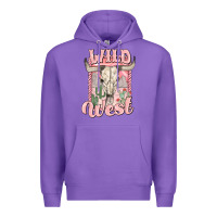 Purple wild west Premium Hoodie - MaliasSmallBusiness