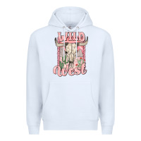 White wild west Premium Hoodie - MaliasSmallBusiness