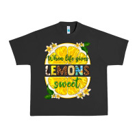 Pigment Black when life gives lemons sweet Urban Heavy Tee - texasbilliewilder