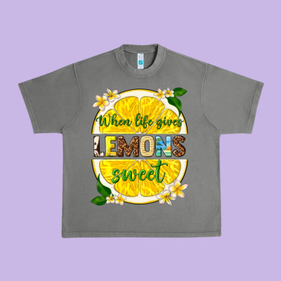 When Life Gives Lemons Sweet Urban Heavy Tee Designed By Texasbilliewilder