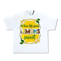 White when life gives lemons sweet Urban Heavy Tee - texasbilliewilder