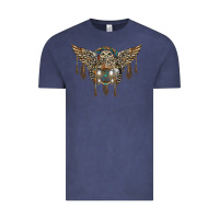 Vintage Denim native dream catcher with owl Vintage Tee - BarkalooDesign