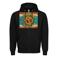 Black football leopard turquoise sunflower Zipper Hoodie - JahusDesignShop