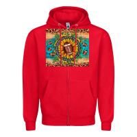 Red football leopard turquoise sunflower Zipper Hoodie - JahusDesignShop