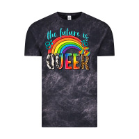 Cloud Black the future is queer Vintage Tee - texasbilliewilder