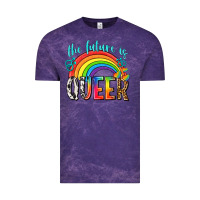 Cloud Purple the future is queer Vintage Tee - texasbilliewilder