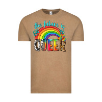 Vintage Coffee the future is queer Vintage Tee - texasbilliewilder