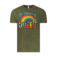 Vintage Olive the future is queer Vintage Tee - texasbilliewilder