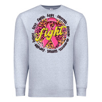 Heather Grey fight breast cancer Premium Sweatshirt - NancyCooperArtShop