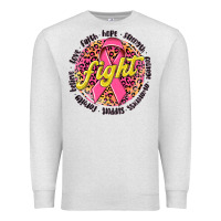 Oatmeal Heather fight breast cancer Premium Sweatshirt - NancyCooperArtShop