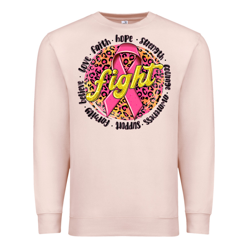 Fight Breast Cancer Premium Sweatshirt by NancyCooperArtShop | Teevron