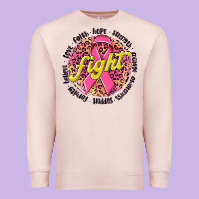 Fight Breast Cancer Premium Sweatshirt Designed By Nancycooperartshop