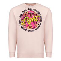 Pale Pink fight breast cancer Premium Sweatshirt - NancyCooperArtShop
