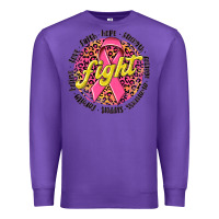 Purple fight breast cancer Premium Sweatshirt - NancyCooperArtShop