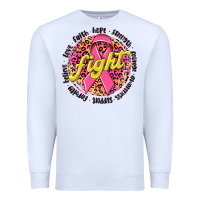 White fight breast cancer Premium Sweatshirt - NancyCooperArtShop