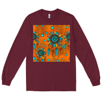 Burgundy western dreamcatchers seamless pattern Long Sleeve Tee - HRA Design Shop