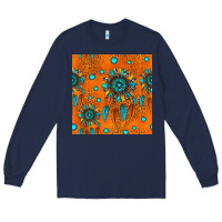 Navy western dreamcatchers seamless pattern Long Sleeve Tee - HRA Design Shop