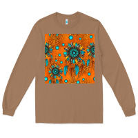 Toasted Coconut western dreamcatchers seamless pattern Long Sleeve Tee - HRA Design Shop