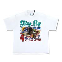 White stay fly for the 4 th of july Urban Heavy Tee - Zillion Design Studio