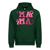 Forest Green Breast Cancer Awareness mama Urban Hoodie - LillyAllenDesigns