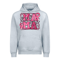 Heather Grey Breast Cancer Awareness mama Urban Hoodie - LillyAllenDesigns
