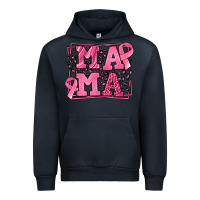 Navy Breast Cancer Awareness mama Urban Hoodie - LillyAllenDesigns
