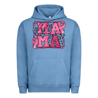 Pigment Pebble Blue Breast Cancer Awareness mama Urban Hoodie - LillyAllenDesigns
