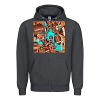 Smoke football leopard cowhide seamless pattern Zipper Hoodie - JahusDesignShop