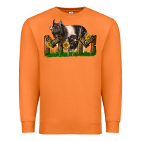 Carrot Western Mom With Hampshire Pig And Baby Pig Premium Sweatshirt - LillyAllenDesigns
