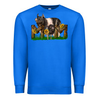 True Royal Western Mom With Hampshire Pig And Baby Pig Premium Sweatshirt - LillyAllenDesigns