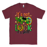 Burgundy its not luck its skill st. patricks day Classic Tee - Neo Western