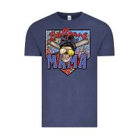 Vintage Denim ballpark mama Vintage Tee - Zillion Design Studio