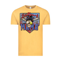 Vintage Mustard ballpark mama Vintage Tee - Zillion Design Studio