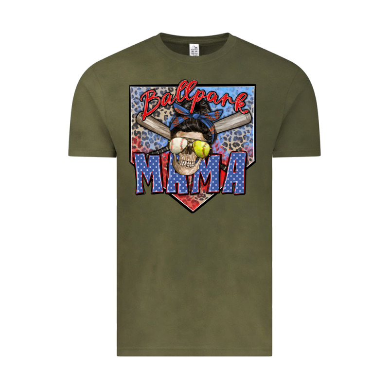 Ballpark Mama Vintage Tee by Zillion Design Studio | Teevron
