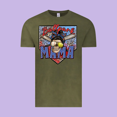Ballpark Mama Vintage Tee Designed By Zillion Design Studio