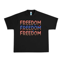 Black freedom freedom freedom Urban Heavy Tee - Zillion Design Studio