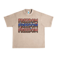 French Oak freedom freedom freedom Urban Heavy Tee - Zillion Design Studio