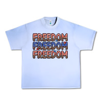 Grape Ice freedom freedom freedom Urban Heavy Tee - Zillion Design Studio