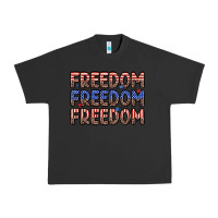Pigment Black freedom freedom freedom Urban Heavy Tee - Zillion Design Studio