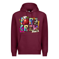 Burgundy para crew Premium Hoodie - NancyCooperArtShop