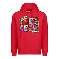 Red para crew Premium Hoodie - NancyCooperArtShop
