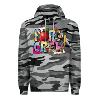 Slate Camo para crew Premium Hoodie - NancyCooperArtShop