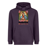 Plum madrecita muchas gracias lady of Guadalupe Heavyweight Hoodie - BarkalooDesign