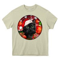 Mossy christmas bombay cat Heavy Core Tee - LillyAllenDesigns