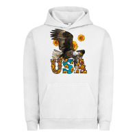 Pigment Lunar Rock Western Usa Eagle 4th of July Urban Hoodie - LillyAllenDesigns