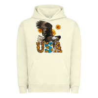 Pigment Pistachio Western Usa Eagle 4th of July Urban Hoodie - LillyAllenDesigns