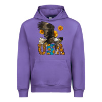 Tulip Western Usa Eagle 4th of July Urban Hoodie - LillyAllenDesigns