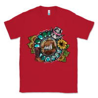 Red cowgirl Classic Tee - SublimationCraftShop