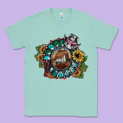 Cowgirl Classic Tee Designed By Sublimationcraftshop