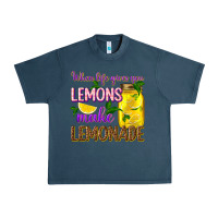 Midnight Navy when life gives you lemons make lemonade Urban Heavy Tee - texasbilliewilder